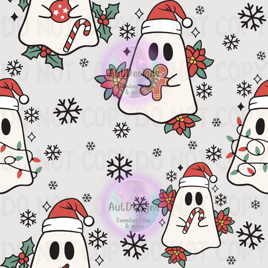 Christmas Ghosts Seamless File