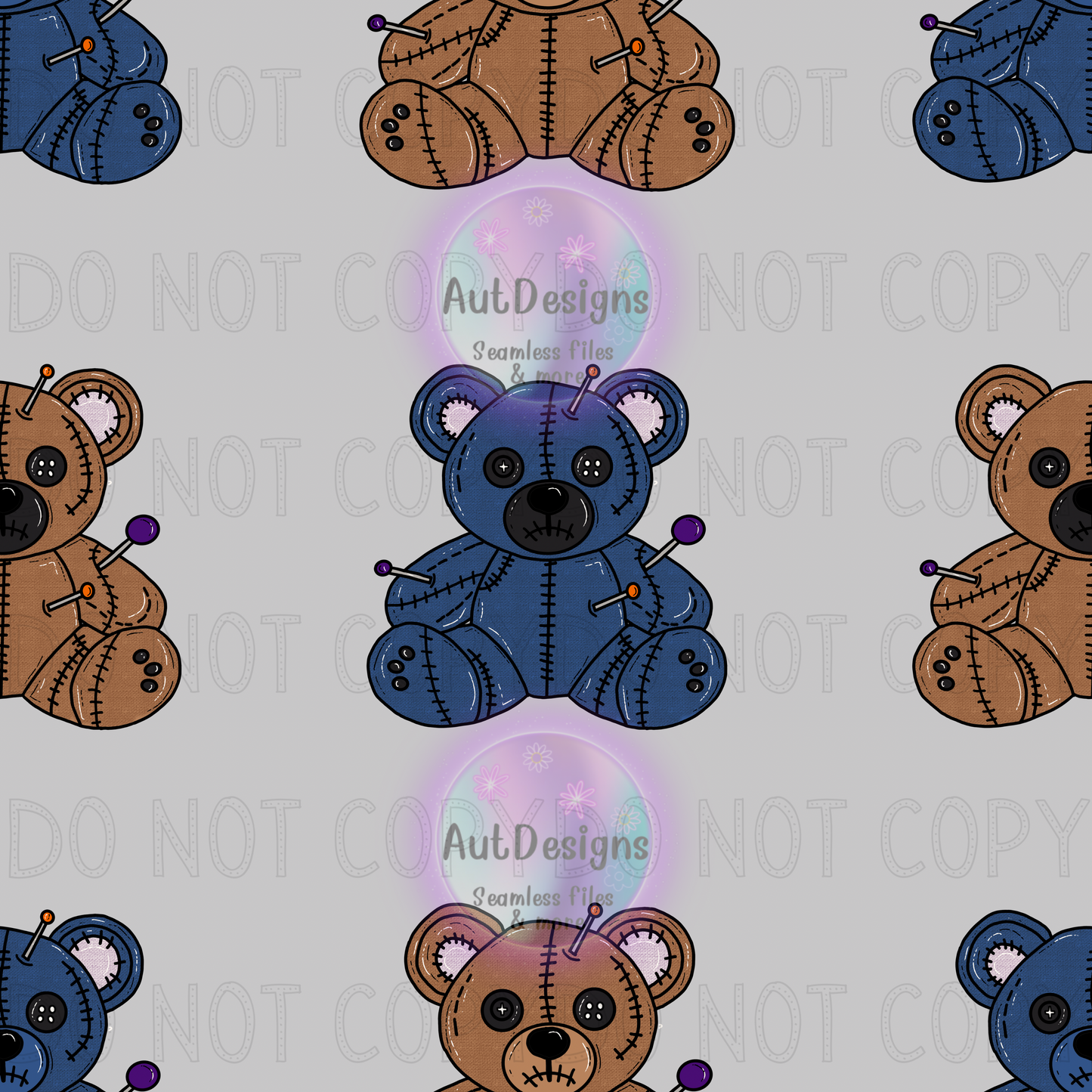 Voodoo Bears Seamless File