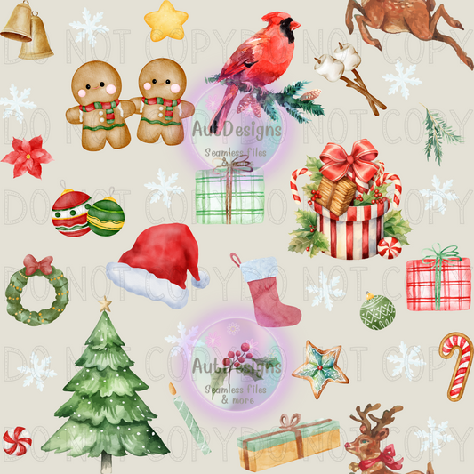 Cute Christmas Seamless File