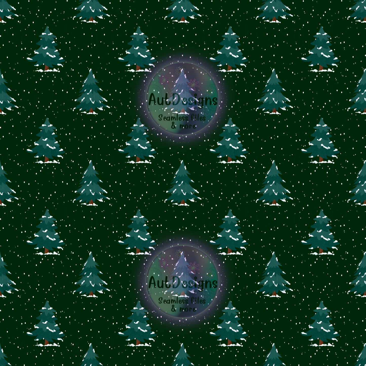 Christmas Trees Seamless File