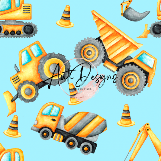 Construction Trucks Seamless File