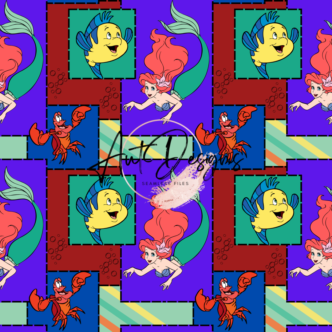 Mermaid Patchwork Seamless File