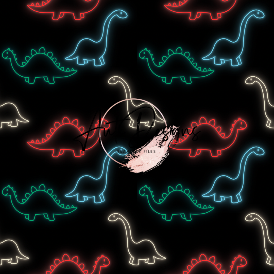 Neon Dino’s Seamless File