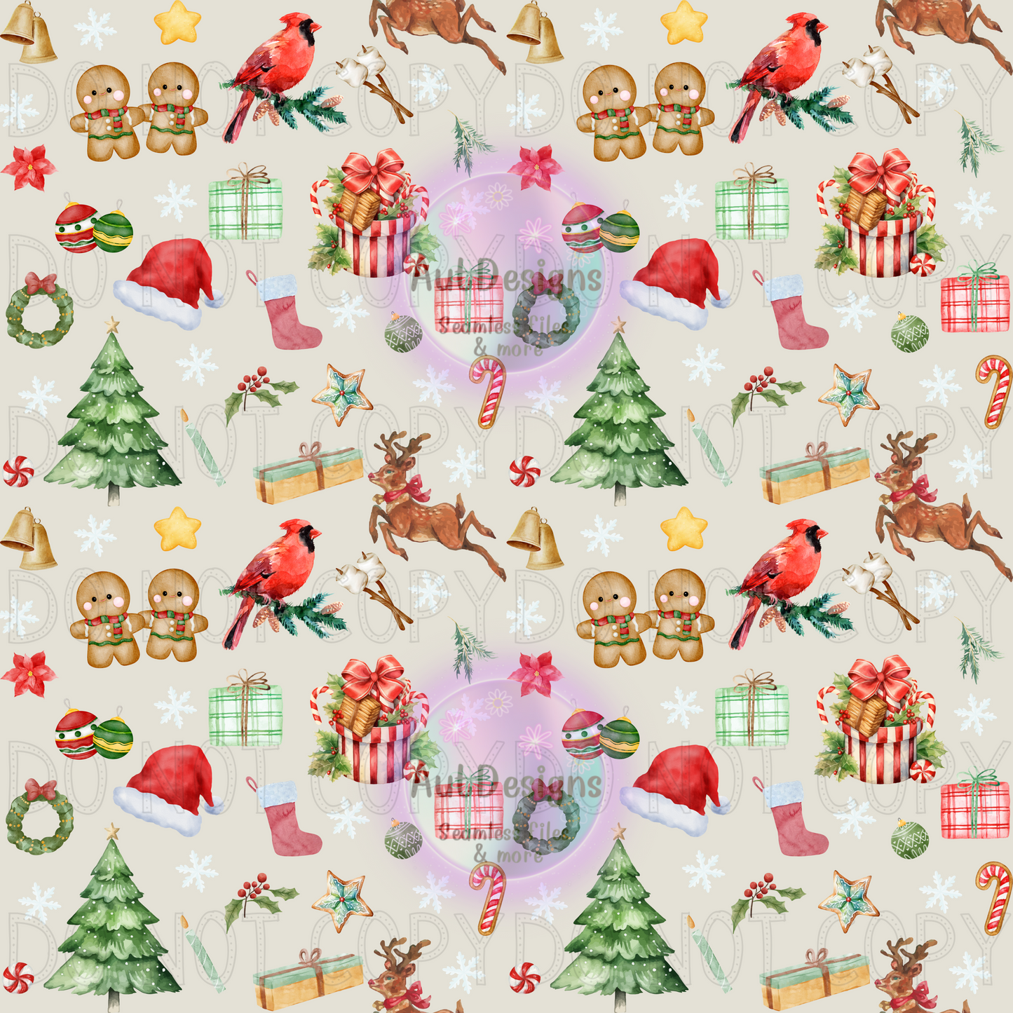 Cute Christmas Seamless File