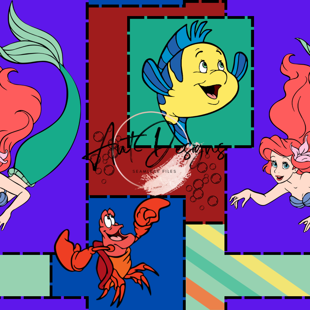 Mermaid Patchwork Seamless File