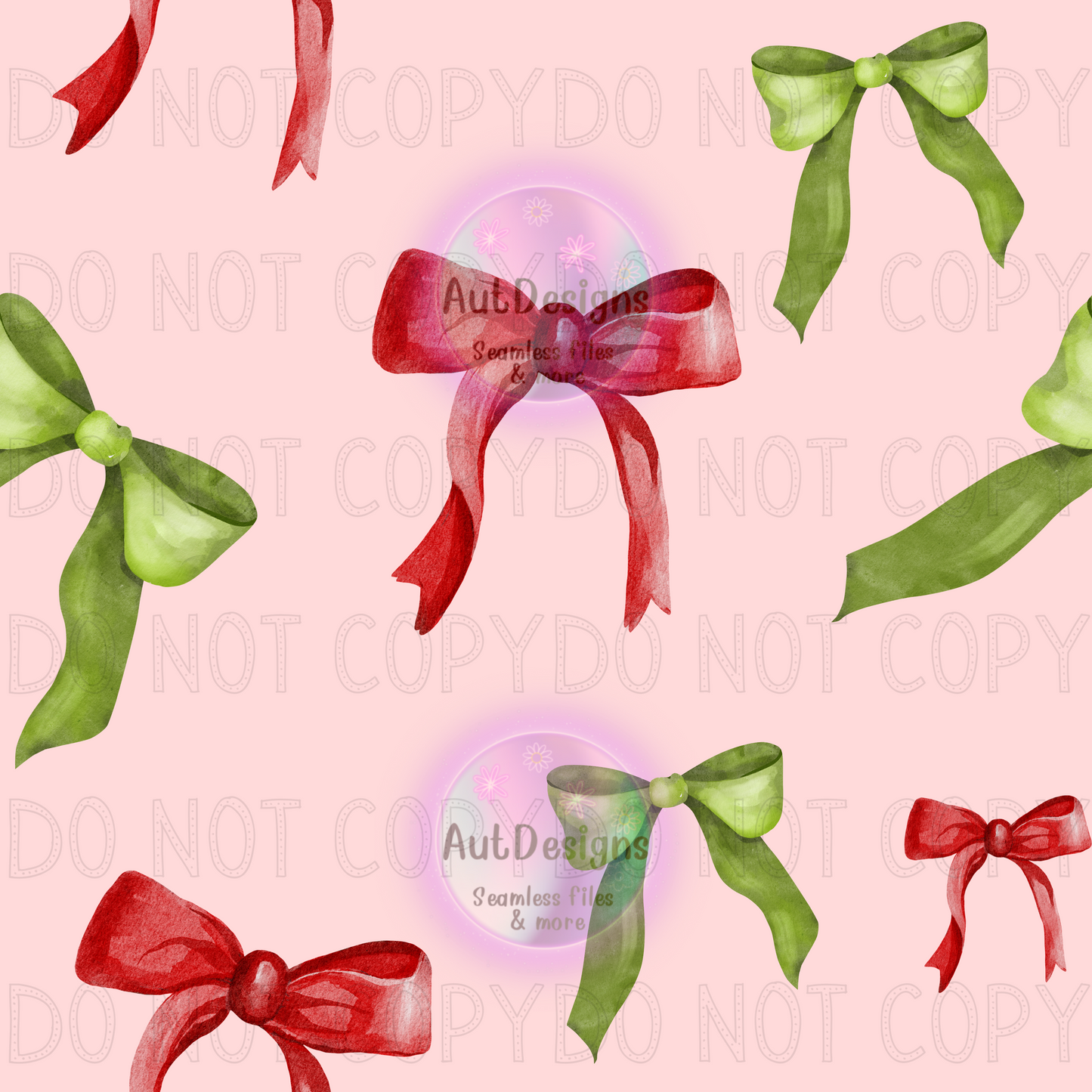 Christmas Bows Seamless File