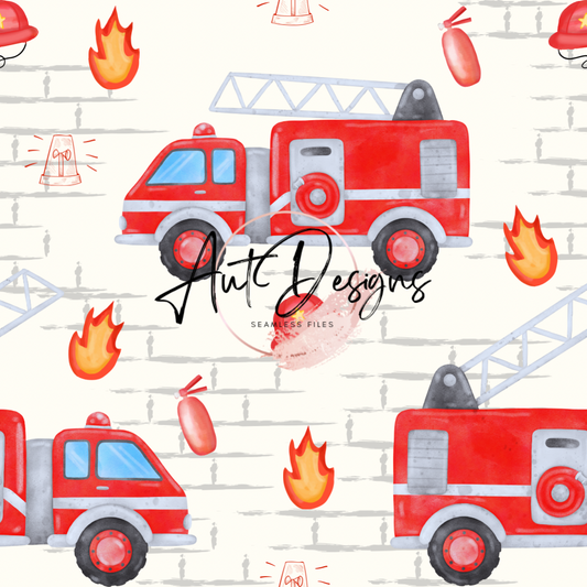 Fire trucks Seamless File