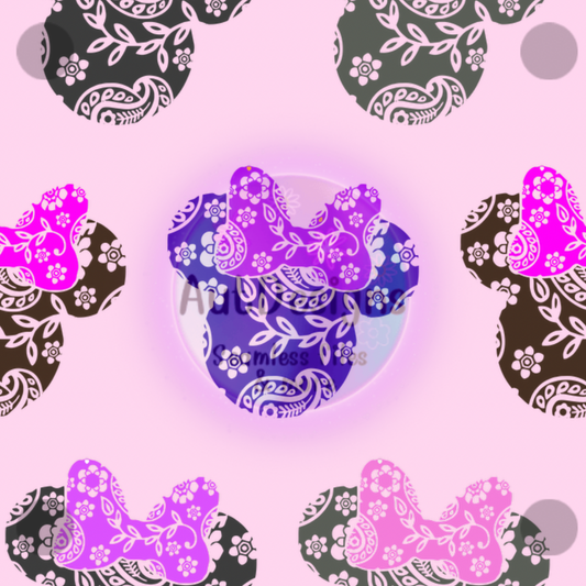 Pink Girly Mouse Seamless File