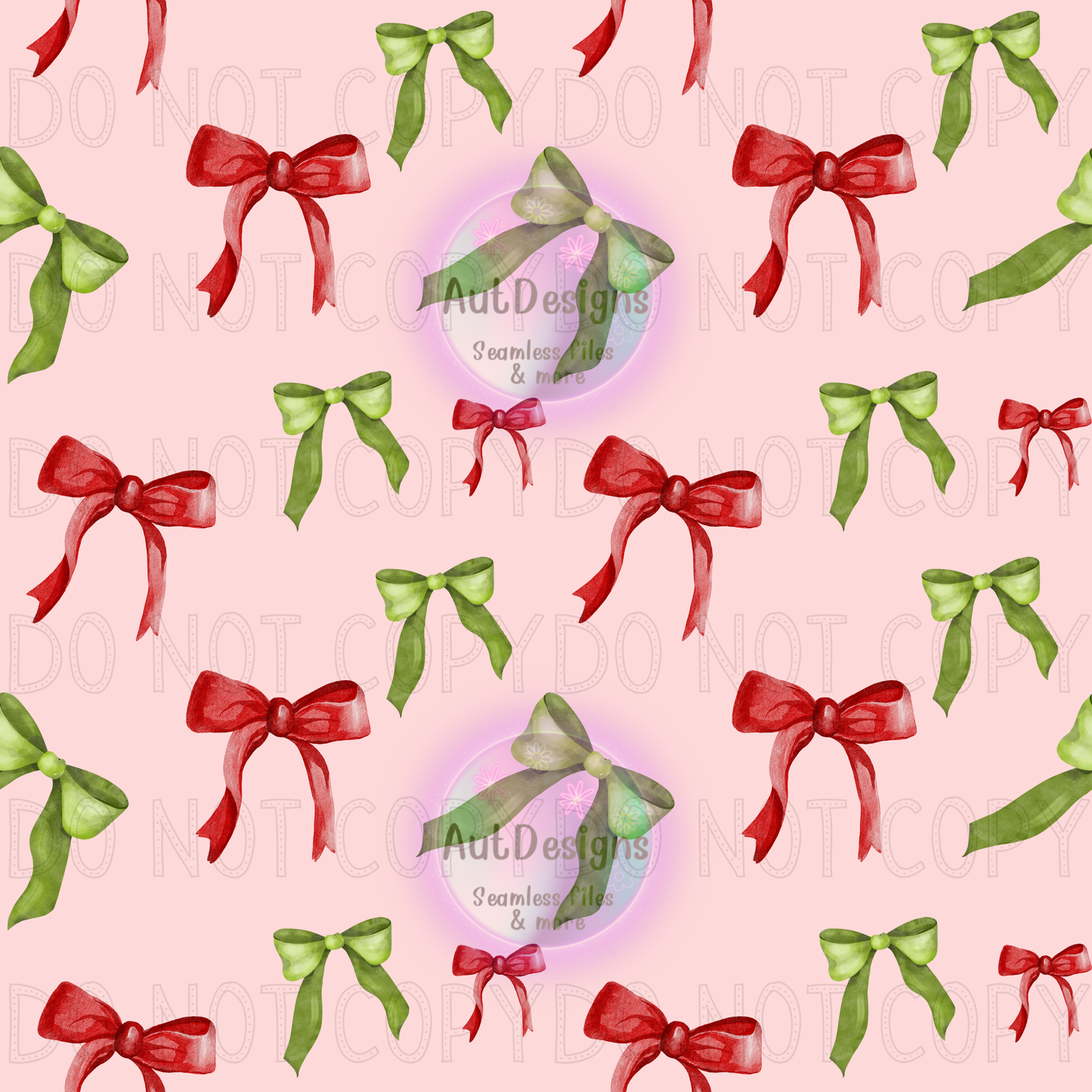 Christmas Bows Seamless File