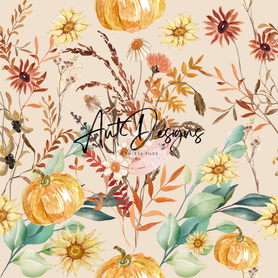 Fall Floral Seamless File