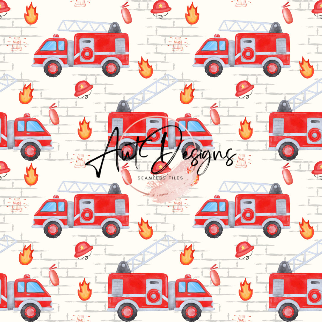 Fire trucks Seamless File