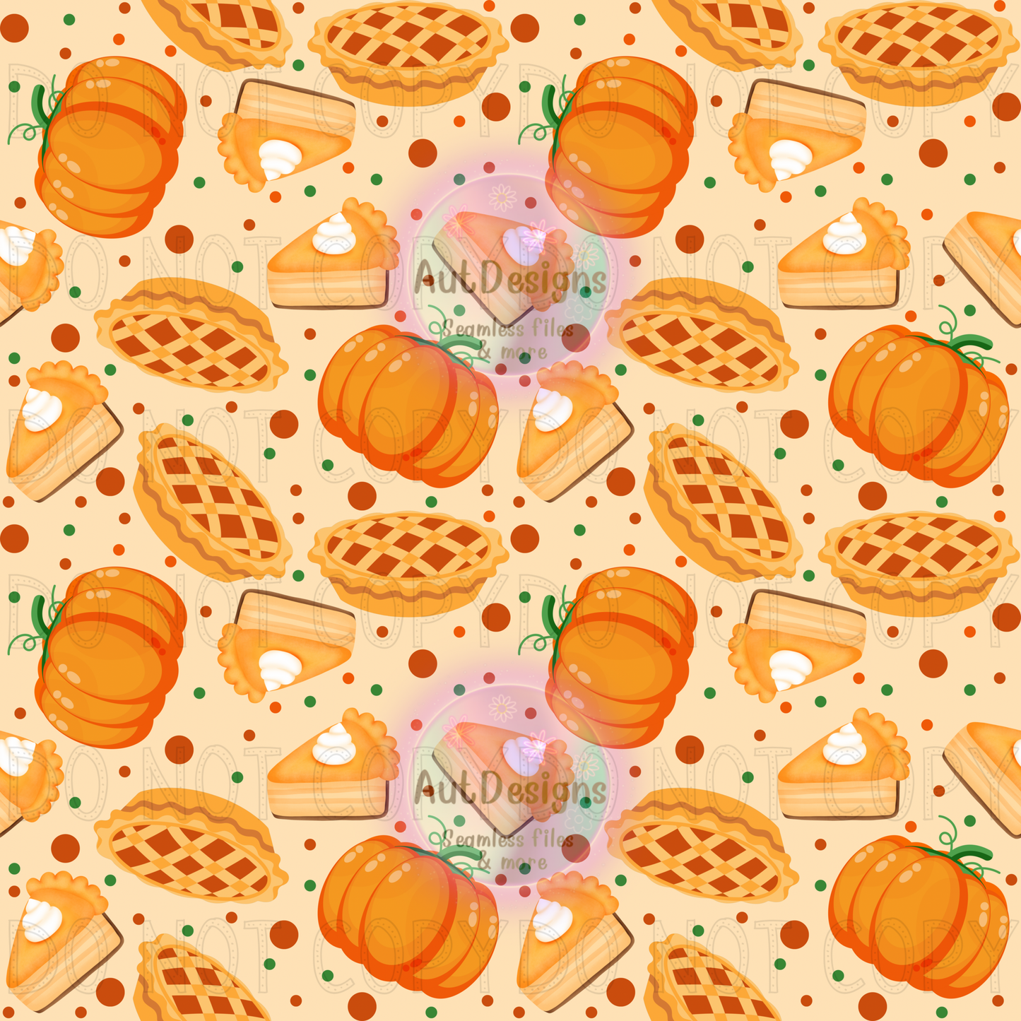 Pumpkin Pie Seamless File