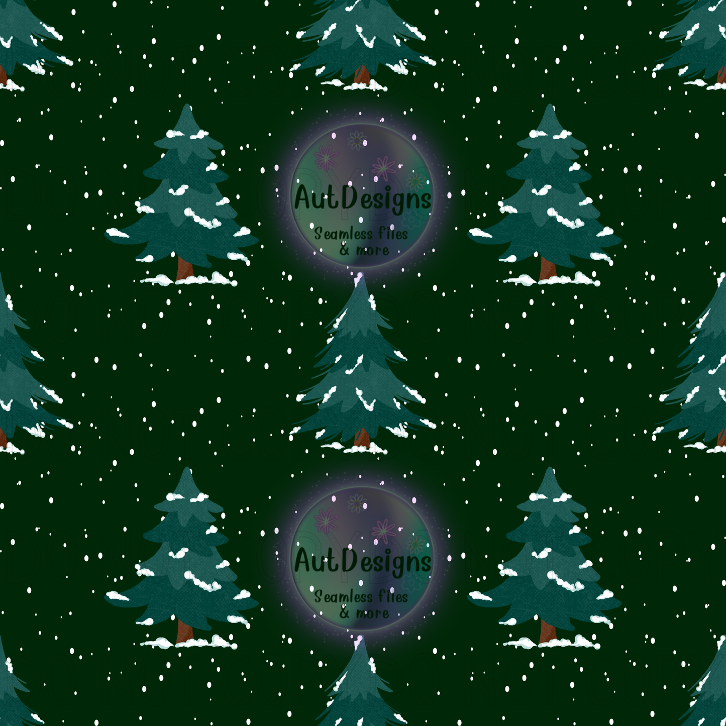 Christmas Trees Seamless File